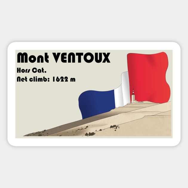 Mount ventoux Sticker by CTinyFactory